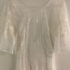 asos flutter sleeve wedding dress